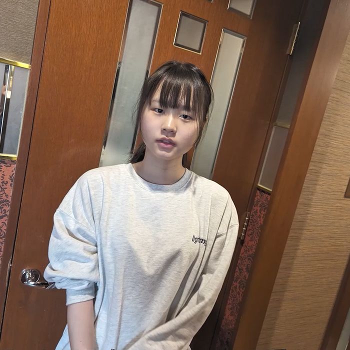 【幻】AV新法ギリギリの年齢で撮影した天然Fカップちゃんとの試し撮り映像
