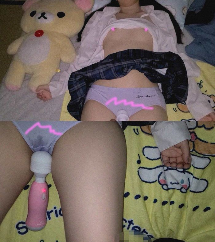 制服姿の未満娘に性教育。玩具をあてがい生肉棒を挿入/**親父18