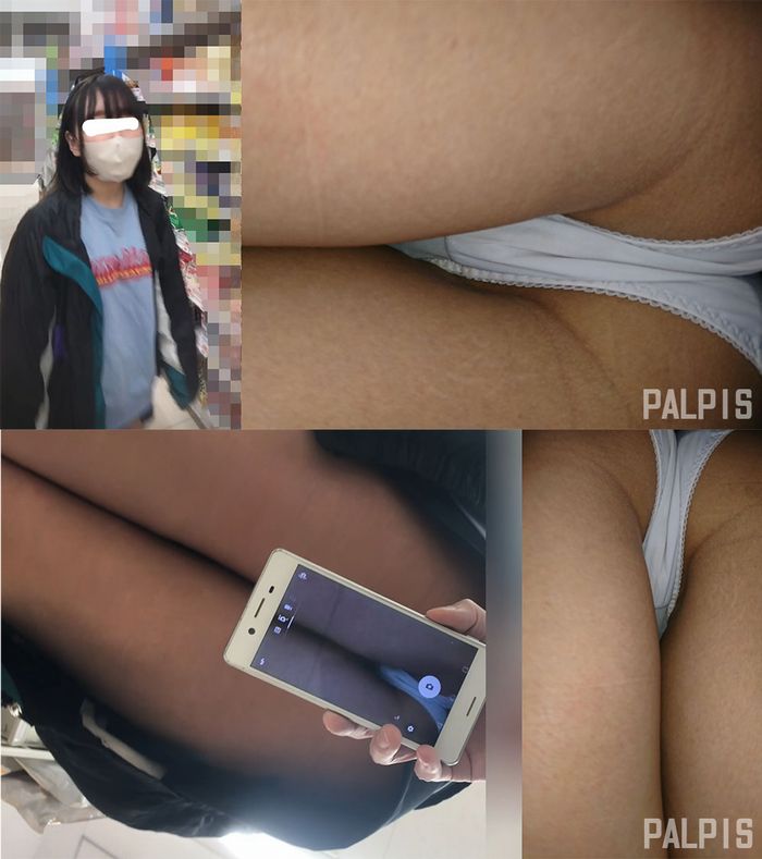 お母さんと日用品を買いに来ていた女の子をパシャリ