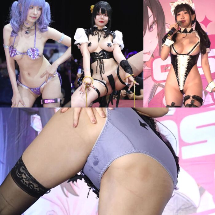 股間食い込み！パン染み！過激露出コスイベント撮影会★zipファイル