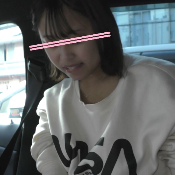 168㎝JDさん車内フェラ顔出編