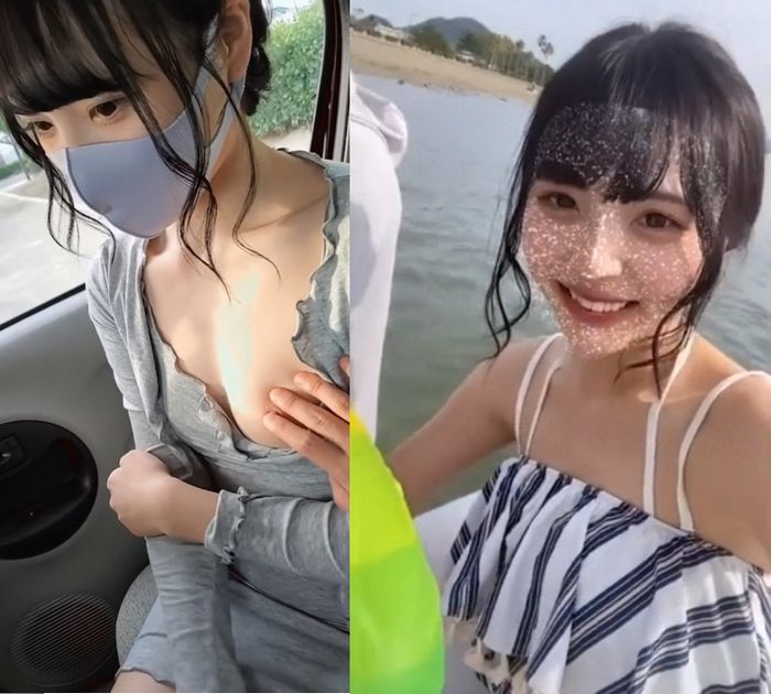 【高画質特典動画付き】大学の可愛い白肌美乳の後輩ちゃんとデート後に車内とホテルで生ハメしたった