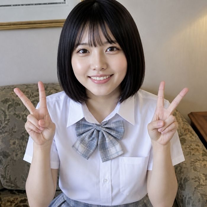 アイドル研究生心愛ちゃん。人生で初めての中出しに挑戦してくれました